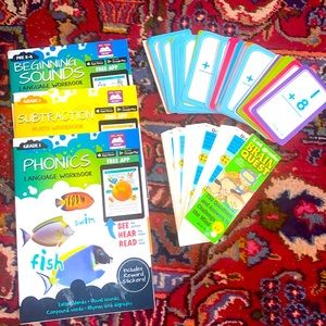 NWT App School Workbooks Flash Cards Brain Quest Bundle Kindergarten 1st Grade